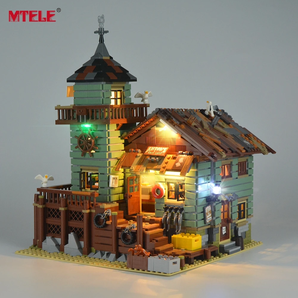 

MTELE LED Light Kit For 21310 Old Fishing Store Building Block Lighting Set Compatible With M0odel 16050 For Kids Christmas Gift