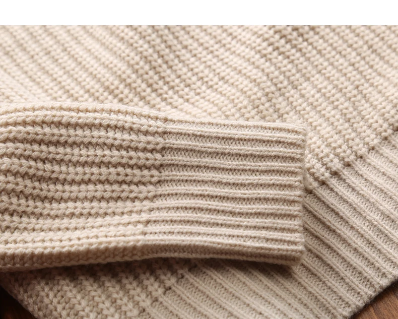 EICHOS Для мужчин трикотажный пуловер Модные осень-зима теплый мужской джемпер Повседневное свитер с круглым вырезом Для мужчин одноцветное
