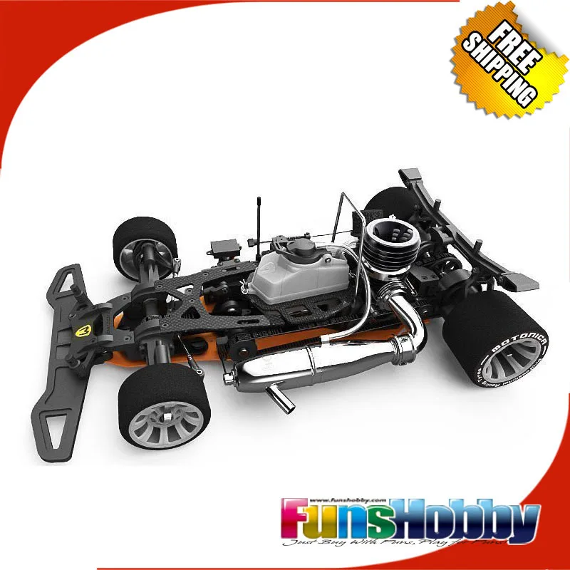 Производство италия Motonica 1/8 RC Nitro Car Kit P8F без VOX OTTO V1 Rally Tech Engine и один комплект шин