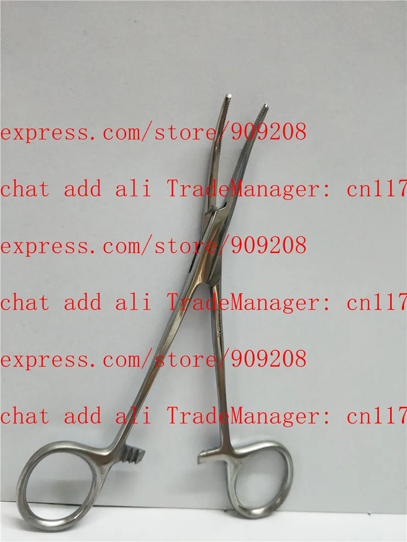 Dental clamping tools bent clamps 14cm bent Curved clamp in Teeth