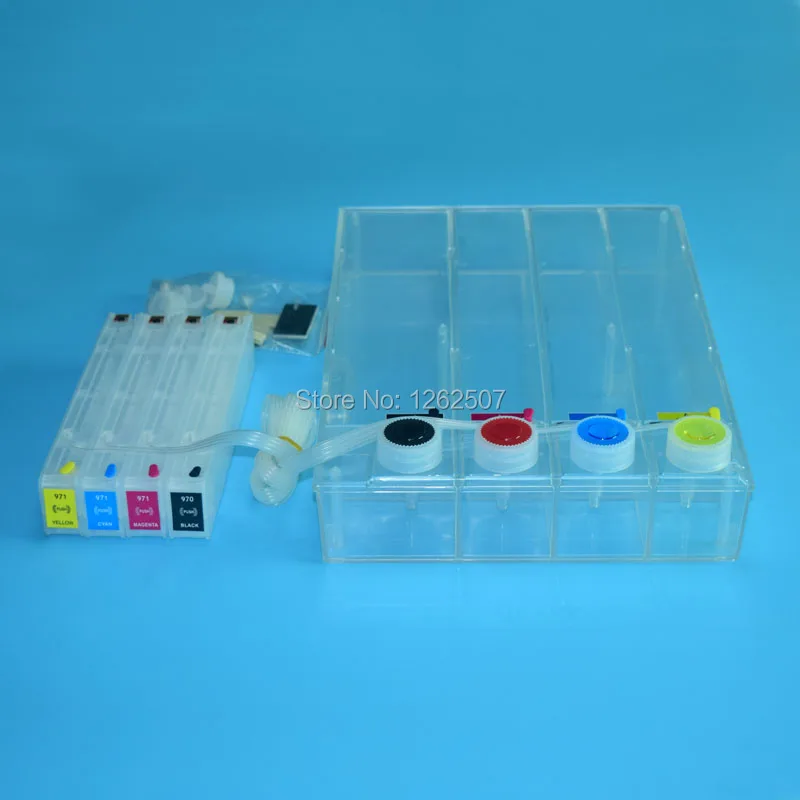 HP970 971 HP970XL 971XL용 연속 잉크 공급 시스템 HP 오피스젯 프로 X451dn X451dw X476dnMFP X476dwMFP X551dw X576dwMFP용