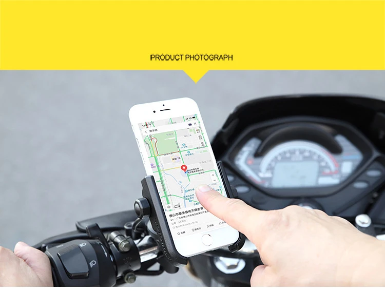 Заряжаемый Универсальный держатель для телефона из нержавеющей стали для мотоцикла с подставкой и поддержкой заднего вида gps держатель для велосипеда Soporte Celular Moto