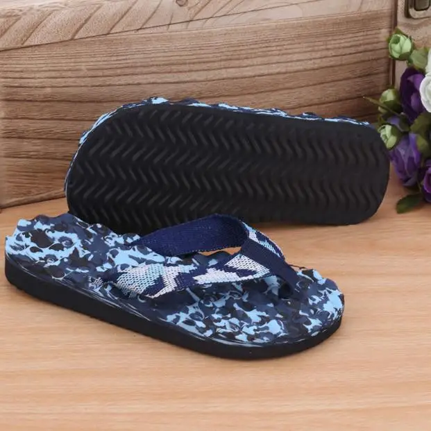 Summer Camouflage Flip Flops Shoes Sandals Slipper Indoor Outdoor Leather Womens Mens Slippers Beach Shoes Flip-flops Non Slip