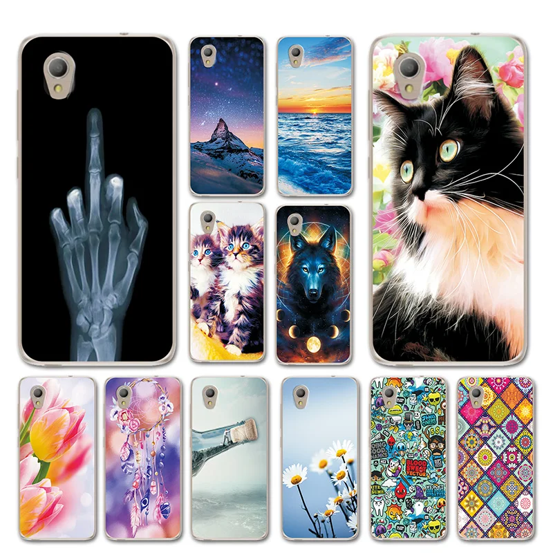 

Beautiful Fundas For Alcatel 1 5033A 5033Y 5033X Cases Cover Love Heart Phone Shell For Alcatel1 5033D 5.0" Flower Bags