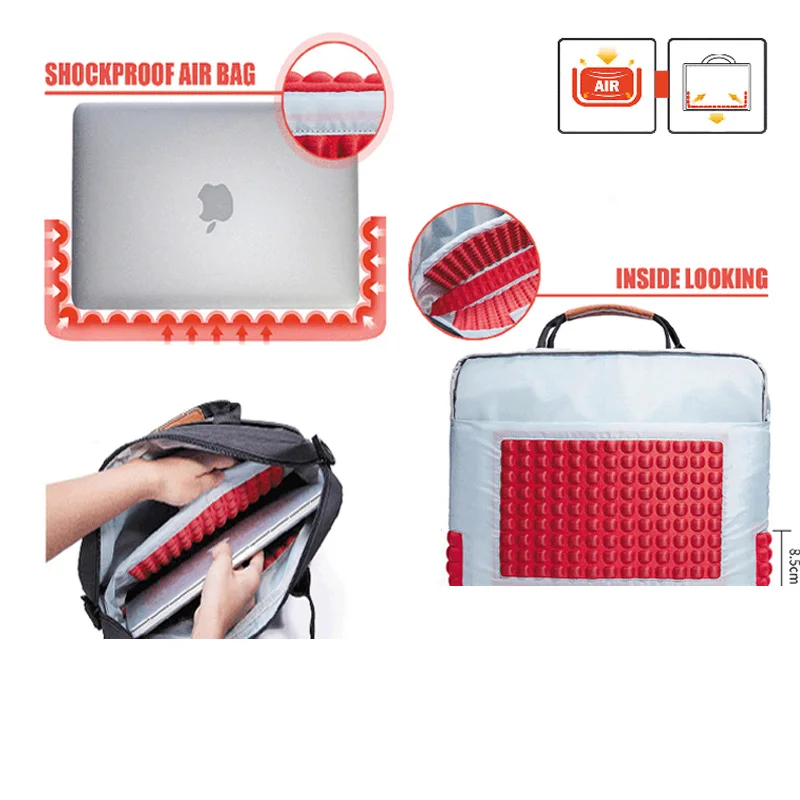 unisexe r/ésistant /à leau KALIDI Sac /à dos /à dos pour femme et homme sac /à dos d/écontract/é pour ordinateur portable MacBook 15 sac d/école