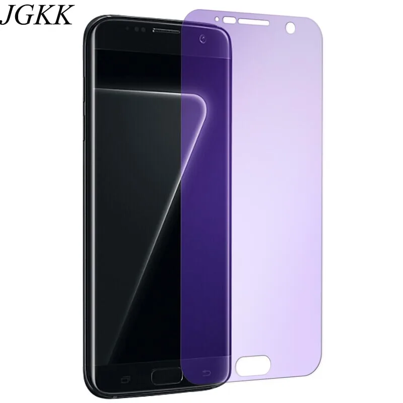 JGKK 2.5D анти синее закаленное стекло для Samsung Galaxy S7 синий протектор экрана S6 9H