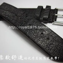 18 мм 20 мм ультратонкие черные мягкие новые высококачественные тонкие Страусиные часы из натуральной кожи ремешок для высококачественных брендовых часов