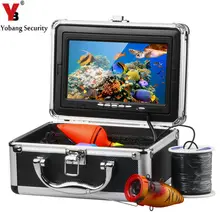 YobangSecurity HD 1000TVL Professional Underwater Fishing Camera Fish Finder Video Recorder DVR 7″Inch white IR LED lights