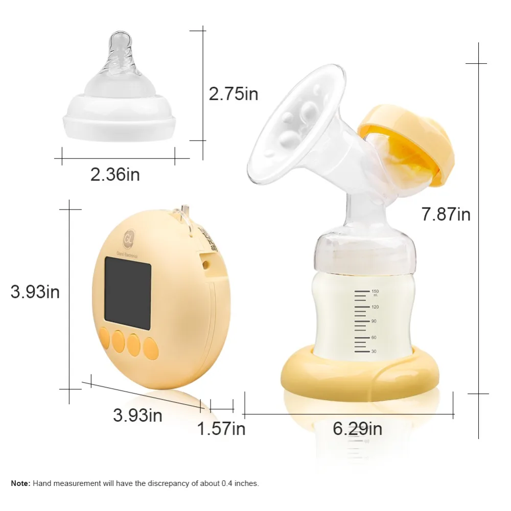 GL двойной Электрический молокоотсос детский молокоотсос с ЖК-дисплеем молокоотсос FDA PPSU 150 мл электрическая бутылочка sacaleche