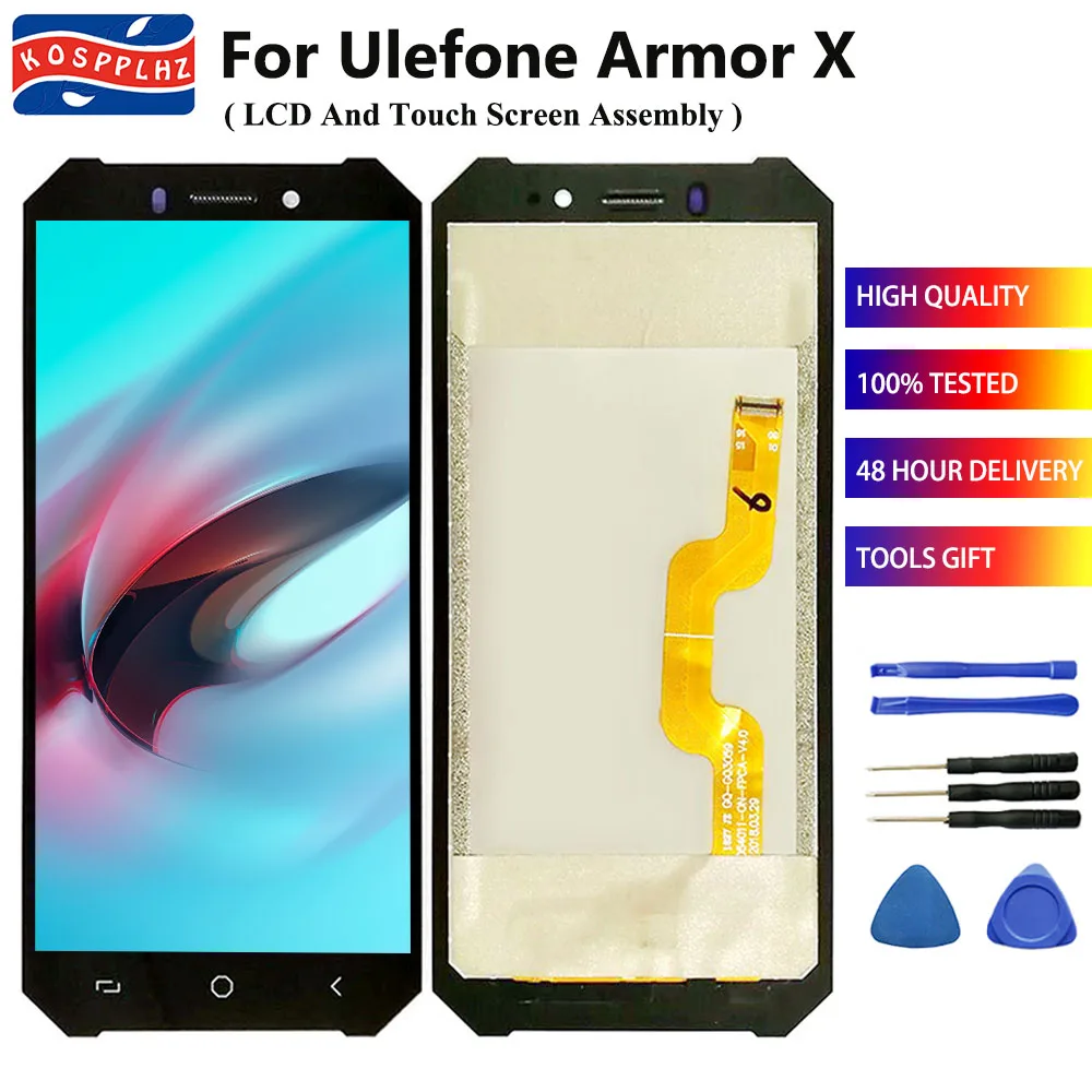 KOSPPLHZ для Ulefone Armor X ЖК-дисплей сенсорный экран сборка дигитайзер Замена сотовый