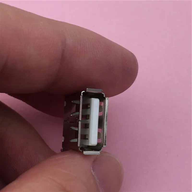 10 шт./лот USB 3. 0 4 контактный гнездовой разъем типа A с изгибом рта для передачи