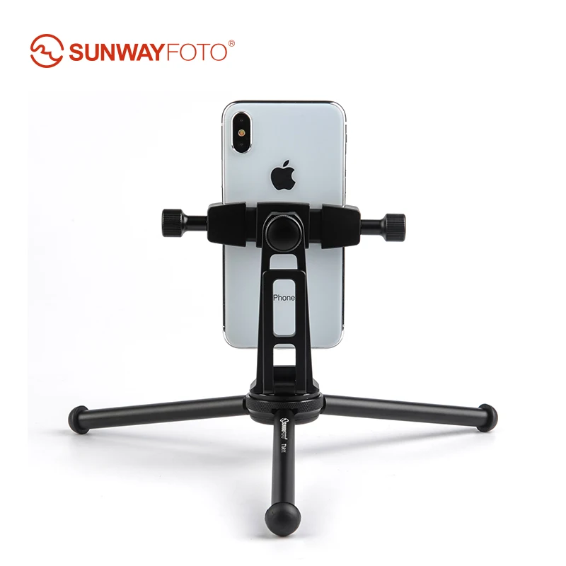 SUNWAYFOTO T1A11 II Профессиональный мини планшет Настольный штатив подставка для мини камеры смартфон штатив DLSR с креплением аксессуары