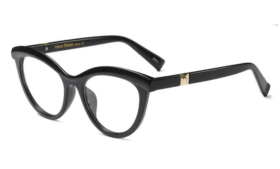 CCSPACE женские очки с квадратной оправой для бровей женские брендовые дизайнерские оптические очки модные очки компьютерные очки 45490 - Цвет оправы: C4 black clear