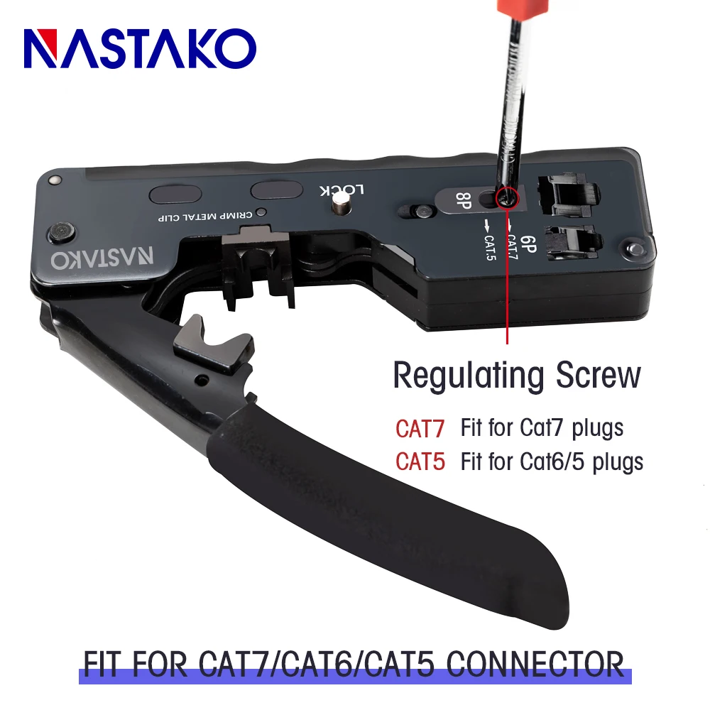 RJ45 Tool Network Crimping Tool RJ45 Crimper kit For RJ45 Cat7 Cat6 Cat5 Plug Connector network Cable Multi Crimp Metal Clip