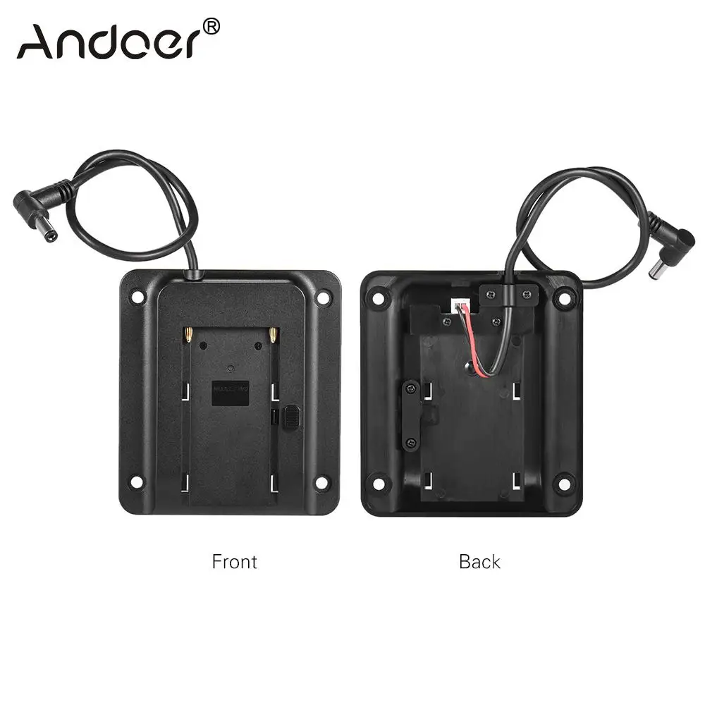 

Andoer Battery Adapter Base Plate Battery Plate for Lilliput FEELWORLD Monitor for Sony NP-F970 F550 F770 F970 F960 F750 Battery