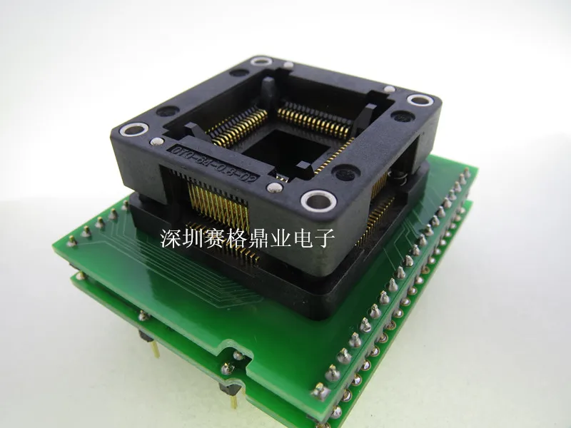 

Opentop 100%New&Original TQFP64/LQFP64 IC Burning seat Adapter testing seat Test Socket test bench in the stock free shipping
