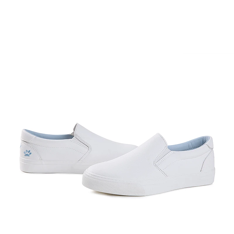 Mode Cuir Bateau And Ballet white white Blanc Appartements Automne De Sur Blue En Pu Black Femme Mocassins 2018 Noir Light Slip Chaussures Femmes IqnC0wgHxa
