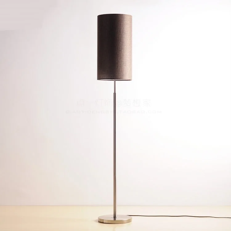 

Chinese cloth floor lamps The simplicity of modern living room bedside lamp vertical American bedroom study Floor lights ZS95