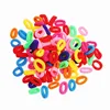 Soportes de pelo de colores para niños, cinta para el pelo de goma, accesorios elásticos, coletero, 100 Uds., 2022 ► Foto 1/6