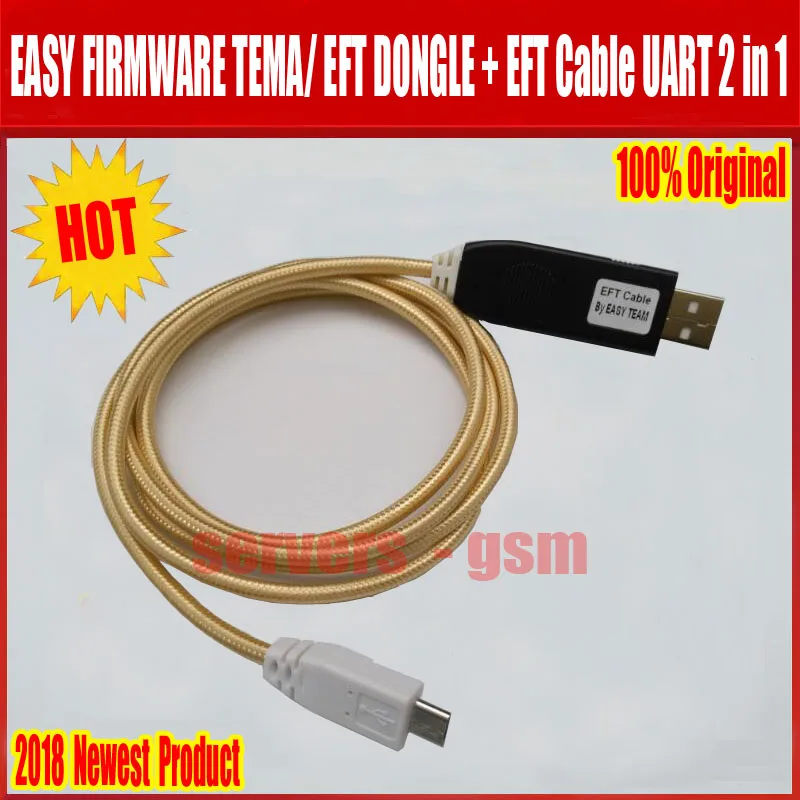 Новейший 100% оригинальный ключ EFT/прошивка EASY TEMA KEY + кабель EFT UART 2 в 1|uart cable|dongle cable |