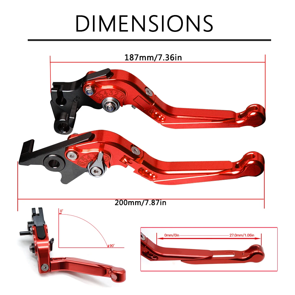 Регулируемые рычаги тормозной муфты CNC для мотоциклов 125 200 250 390 RC125 RC200 RC390 RC
