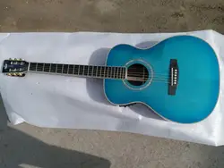 free shipping OM gloss blue burst 39 inches acoustic Guitar Solid ebony Guitarra acoustic built in EQ ebony fretboard free shipping OM gloss blue burst 39 inches acoustic Guitar Solid ebony Guitarra acoustic built in EQ ebony fretboard