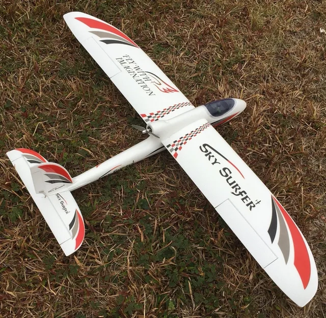 1500mm 1.5M wingspan Sky Surfer X8 propeller rc glider trainer plane KIT with 2 style tail 3