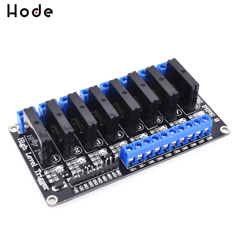 1/2/4/8 канальный твердотельное реле G3MB 202P DC AC PCB SSR в 5VDC Out 240V 2A для arduino|Реле| |