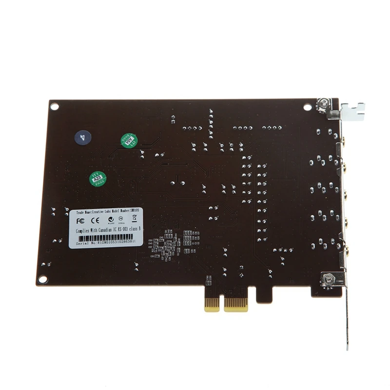 

Pc Computer Pci-E 0105 Chip 501 Sound Track Directsound 3D Desktop Audio Card