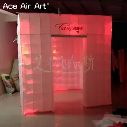 Красочные Светодиодный Надувные photo booth с настраиваемыми логотипа для продажи