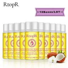 Fast Powerful Hair Growth Essence Products Liquid Promote Thick Fast Hair Growth Treatment 20ml Essential Oil 10 PCS