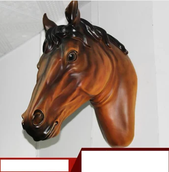 

Limited Ma Tau Wall Ornaments European Special Entrance Mural Decoration Bar horse's head home decoration accessories statue