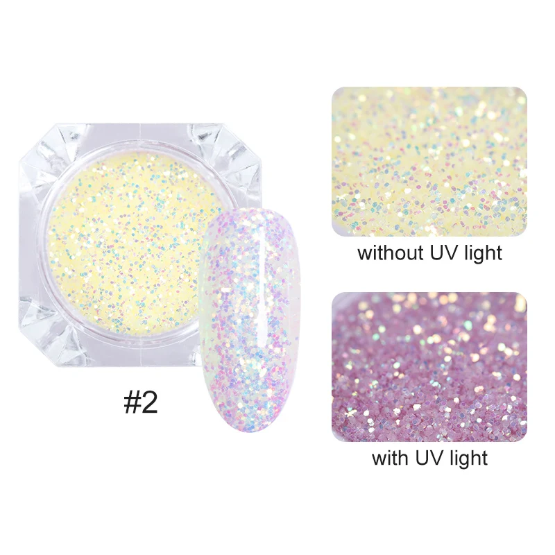 0,3 г/кор. голографическая блестящая пудра для ногтей Сияющая Жемчужина порошок для ногтей хромовый пигмент Пыль для украшения ногтей DIY - Цвет: 16