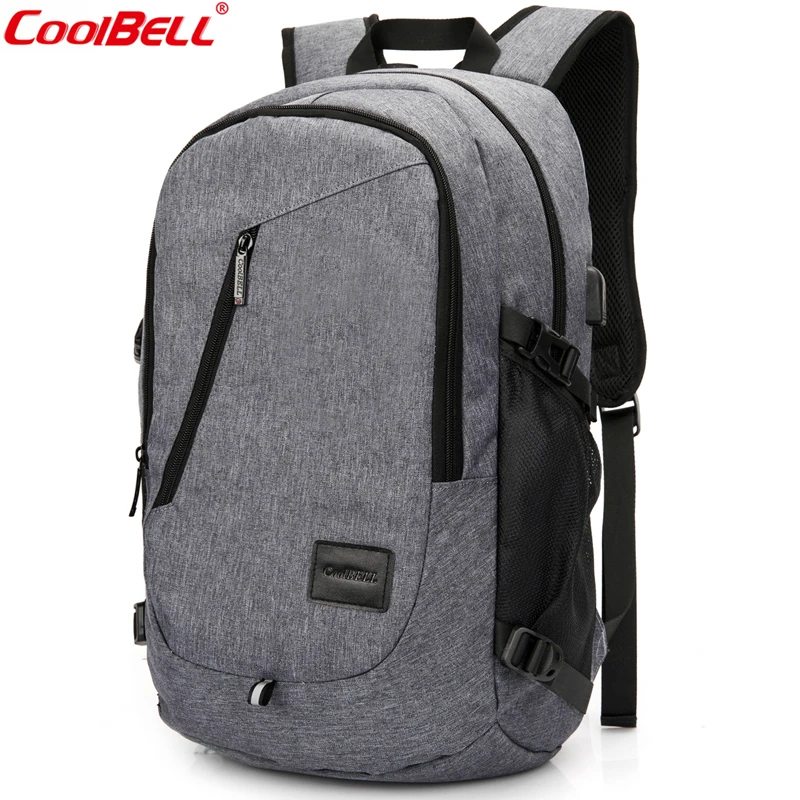 

CoolBELL 15.6 Inch Laptop Bag With USB Charging Port Lightweight Backpack Waterproof Notebook Travel Backpacks With Coded Lock