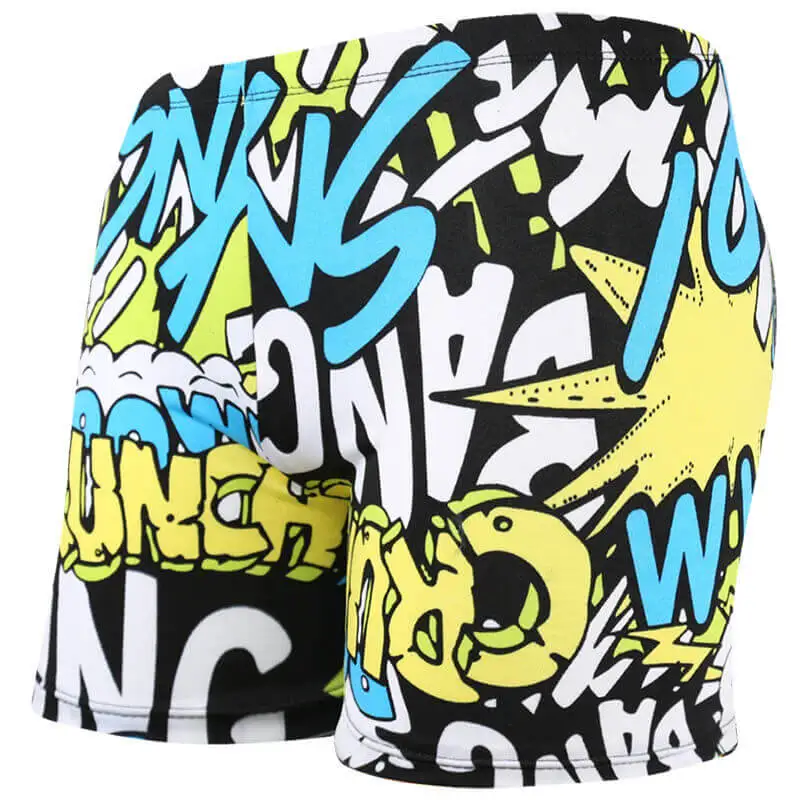 

Men Swimming Short Trunks Male Beach Pool Swimwear Nylon Wave Quick Drying Swimsuit Printing Quick-dry Underwear Boxer