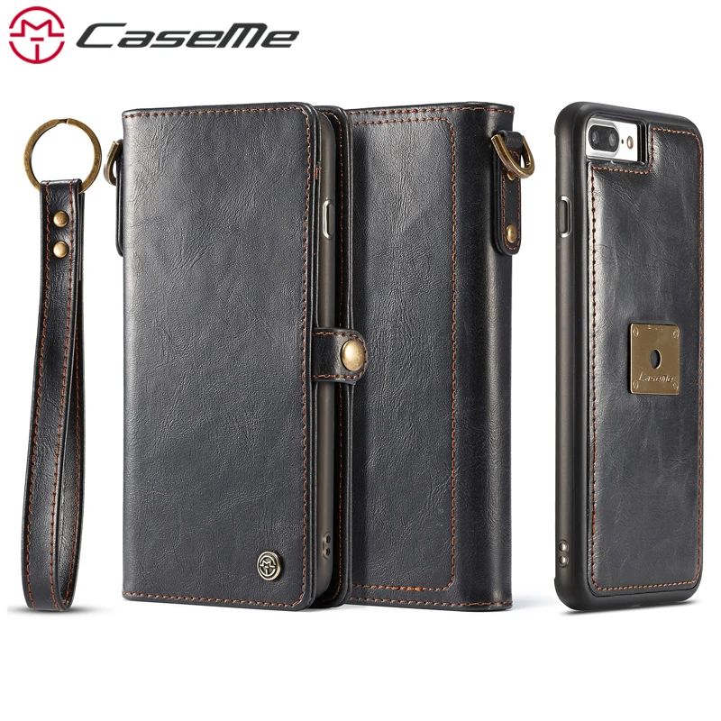 bilder für CaseMe Phone Cases Für iPhone 7 7 Plus 6 6 s Plus Luxus Retro Multifunktions-leder Wallet Card Tasche 2 In 1 Abdeckung Zurück fall bilder für CaseMe Phone Cases Für iPhone 7 7 Plus 6 6 s Plus Luxus Retro Multifunktions-leder Wallet Card Tasche 2 In 1 Abdeckung Zurück fall