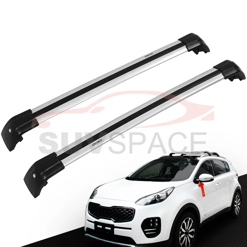 Подходит для KIA Sportage 2016 2017 2018 алюминиевая полка багажа и крыши перекресток на