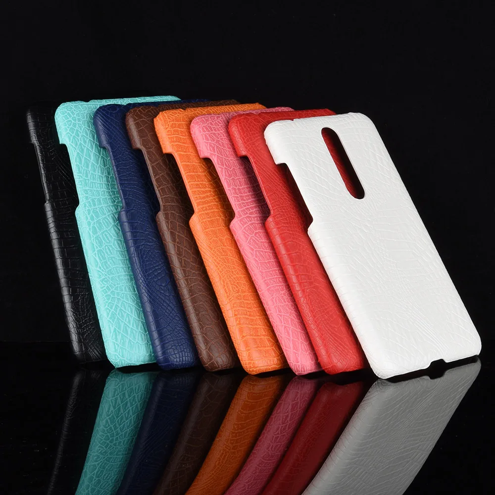 

For Nokia 3.1 Plus Case PU Leather Hard Crocodile Skin Shockproof Cover For Nokia 3.1 Plus TA-1104 TA-1115 TA-1118 Back Cover