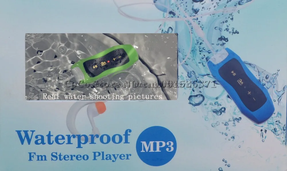 4G 8 ГБ Спорт Мини Клип Музыка онлайн mp3 плеер водонепроницаемый музыкальный плеер с наушниками для плавания и дайвинга+ FM радио