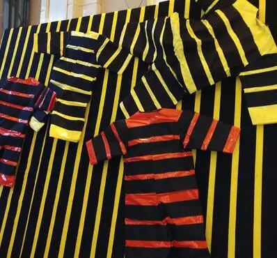 sticky clothes M Заказной батут парк липкая волшебная стена крытая игровая площадка липкая ткань прыгающая кровать наклеенная стена YLW-BT190415 - Цвет: sticky clothes M
