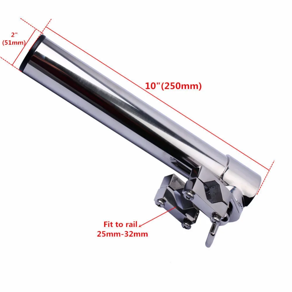 Высокое качество Лодка 316 нержавеющая сталь удочка держатель зажим-на " для морской яхты Удочка стручка рыболовный инструмент