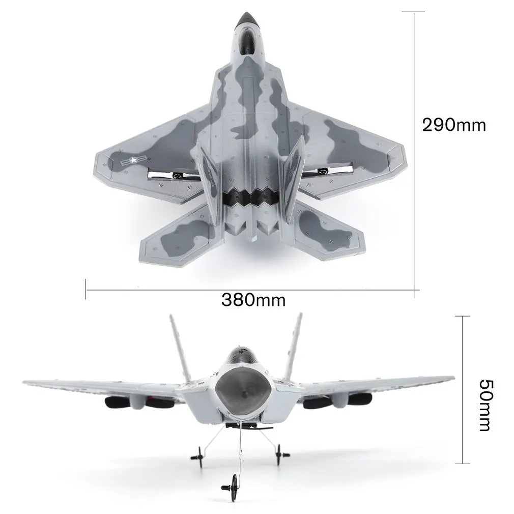 FX 822 F22 2 4 ГГц 290 мм размах крыльев EPP RC самолет Battleplane RTF пульт дистанционного