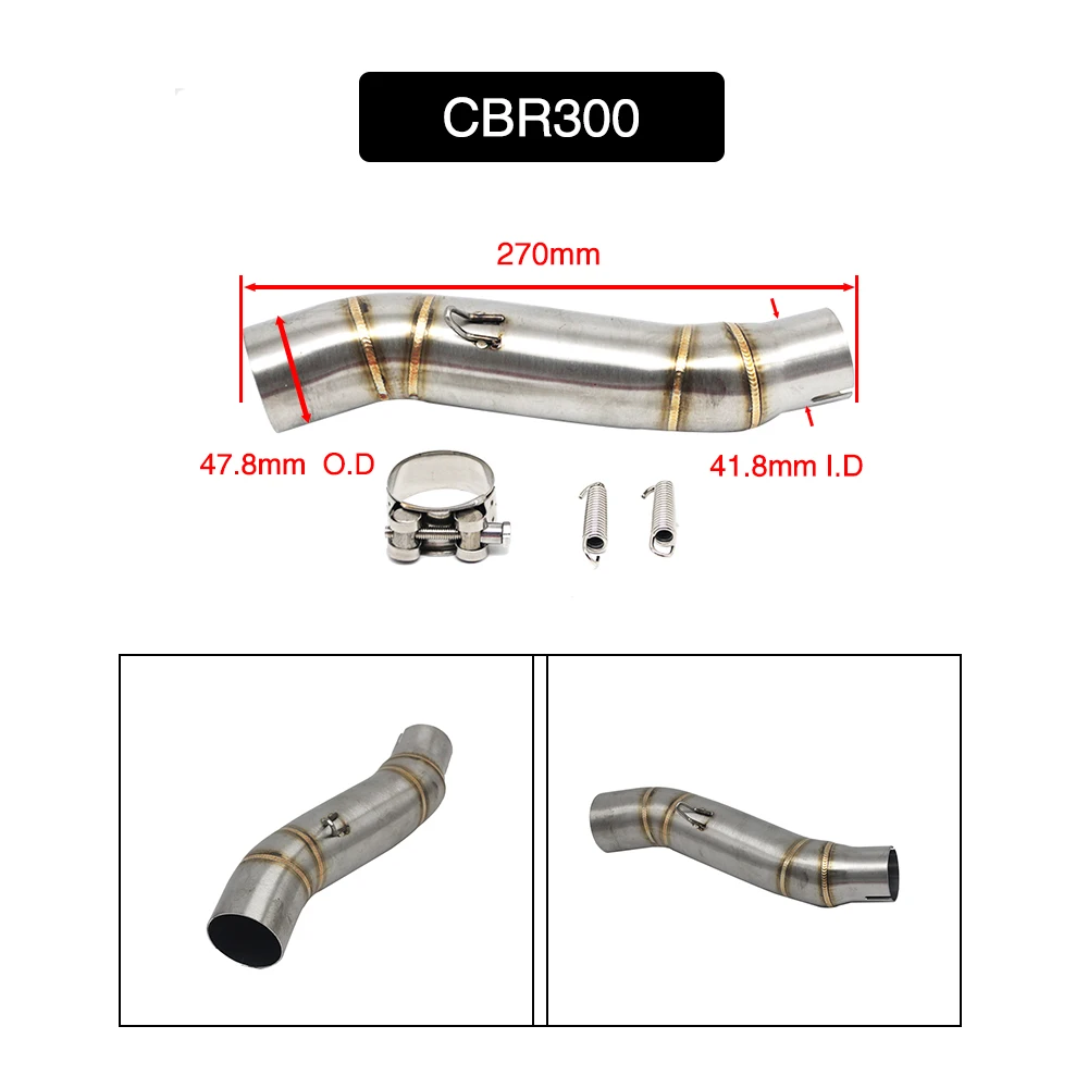 ZSDTRP мотоцикл выхлопной контакт Средний Соединительный соединитель трубы для HONDA CBR300 CBR500 CB400 CBR1000 2008