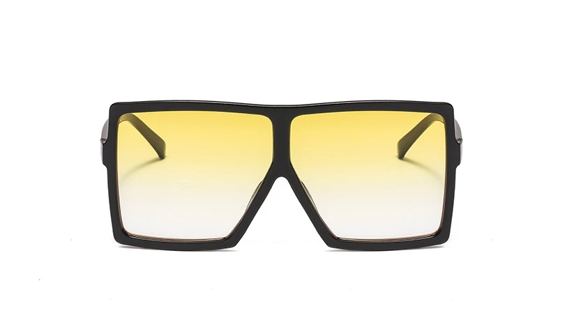 Квадратный Мужские солнечные очки больших размеров Для женщин Модные оттенки UV400 Винтаж очки 47245