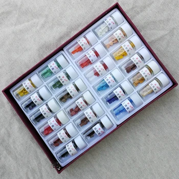 

Watercolor paint, solid pigment, 12 colors / 24 colors, Chinese painting, pigment, mineral pigment