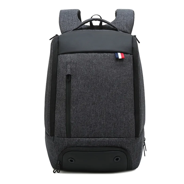 Водонепроницаемый рюкзак для ноутбука, модный многофункциональный рюкзак для путешествий, 15,6 дюймов, Оксфорд, мужские рюкзаки, школьная сумка, Mochila - Цвет: Black