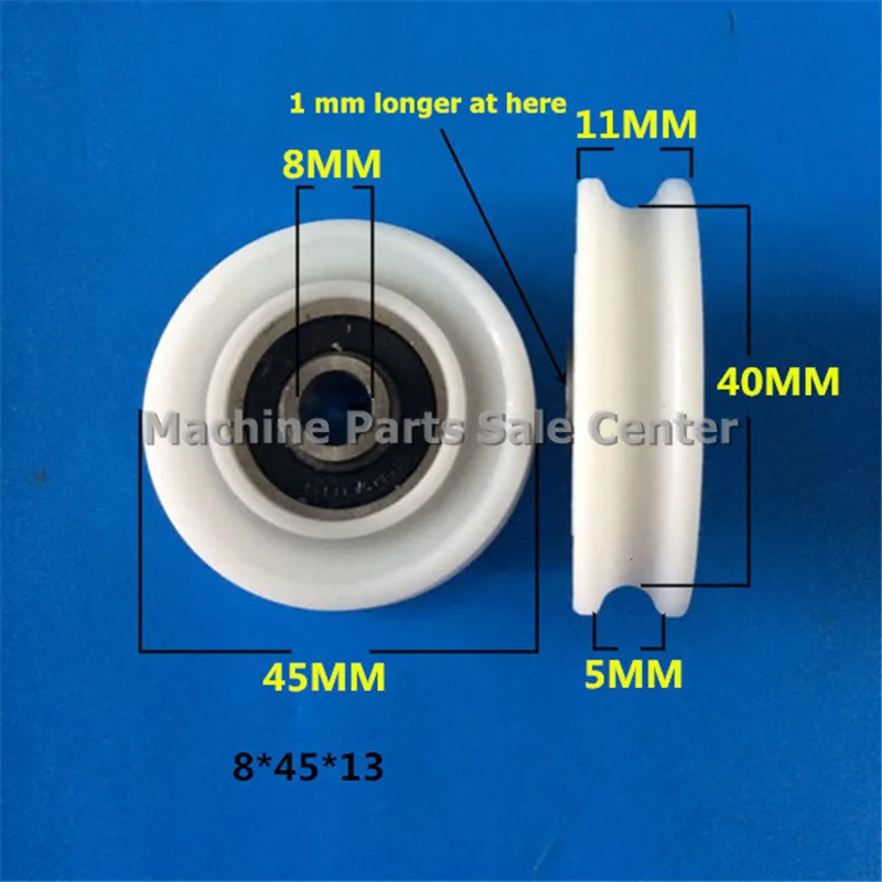 SWMAKER 8*45*13-5 мм U-образный пластиковый нейлоновый шкив с подшипником 625 для 3D