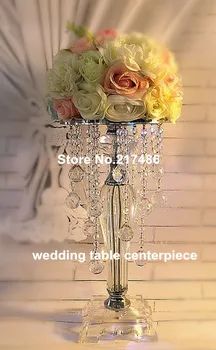 

Wedding decoration acrylice crystal flower vase Centerpieces For Wedding Table