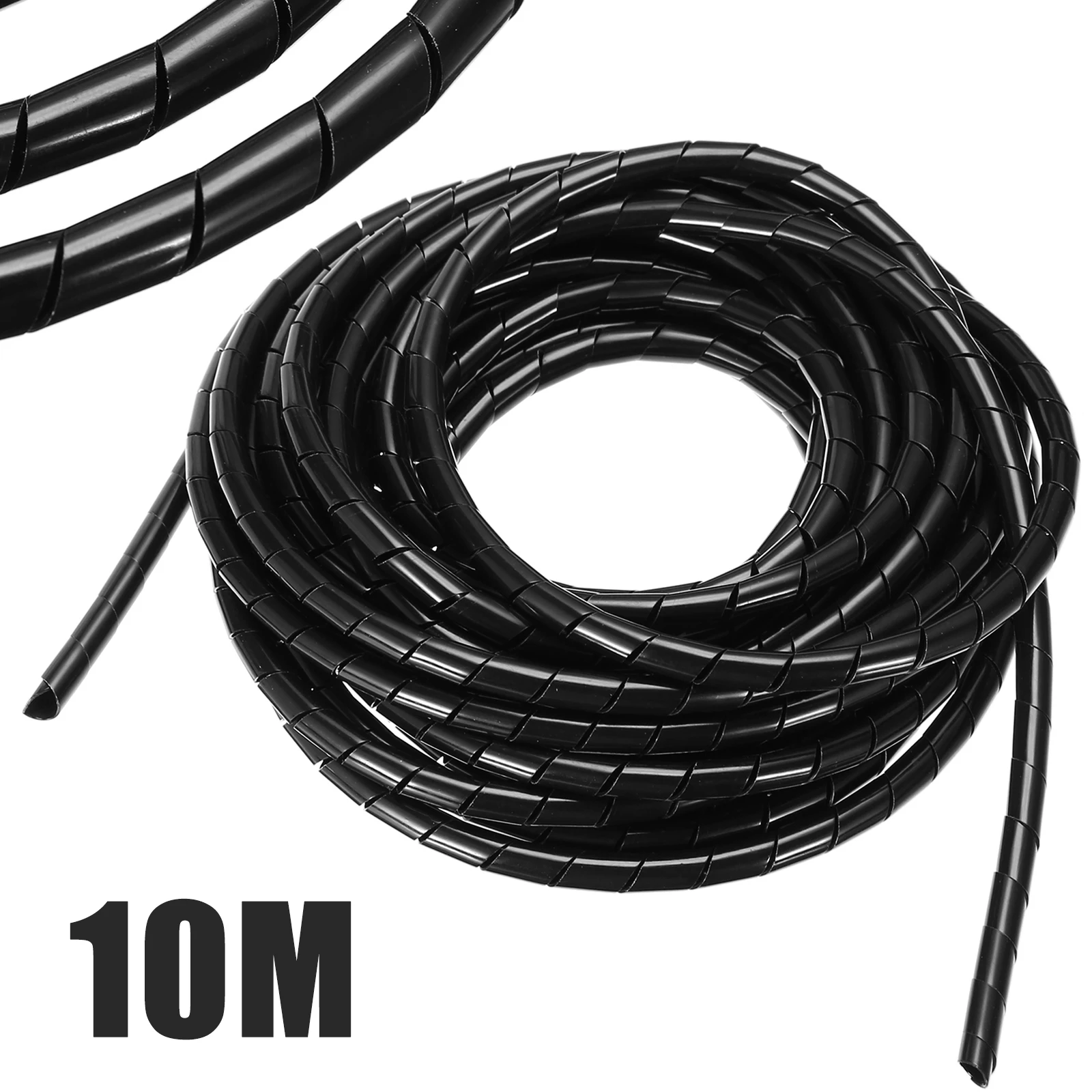 3D Printer Accessories 10M 8mm Spiral Manage Cable Cord Polyethylene Spiral Manage Wire Wrap Hose Cable Tube Mayitr