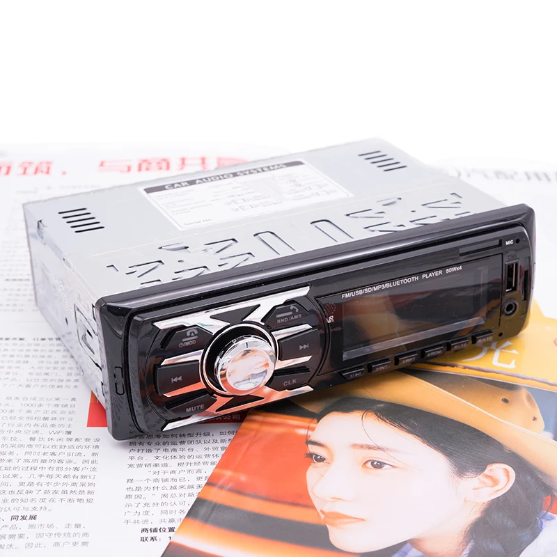 12V LCD Display Car Radio MP3 Player Vehicle Stereo Audio In-Dash Aux Input Receiver Support TF/FM/USB/SD with Remote Control